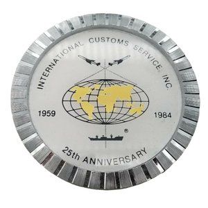 Vtg Int't Customs Service 25 Anniversary Coasters 1959-1984 Cargo Plane Ship NIB